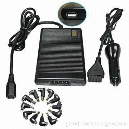 90W Universal Slim Laptop AC Adapter with USB Car Charger Ultrathin Multifunction Notebook Power